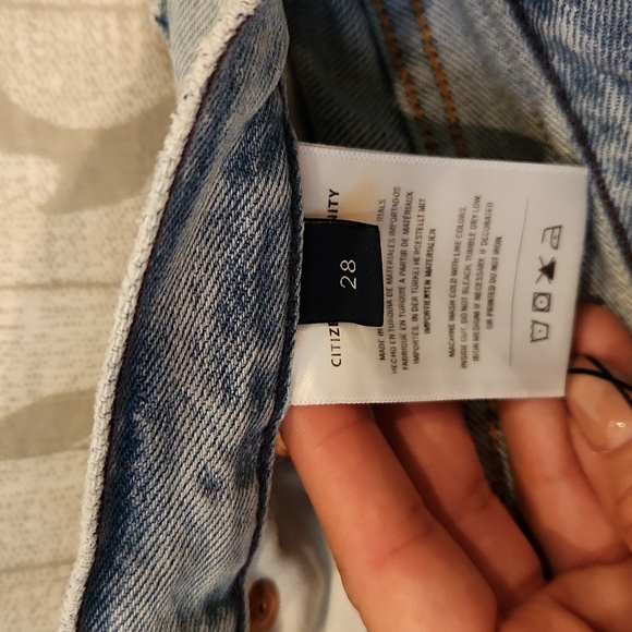 Citizens of Humanity Annabelle Long Vintage Relaxed Shorts in Melody size 28 - Picture 13 of 15